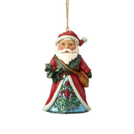 Winter Wonderland Santa Ornament* H10cm Jim Shore 6001424