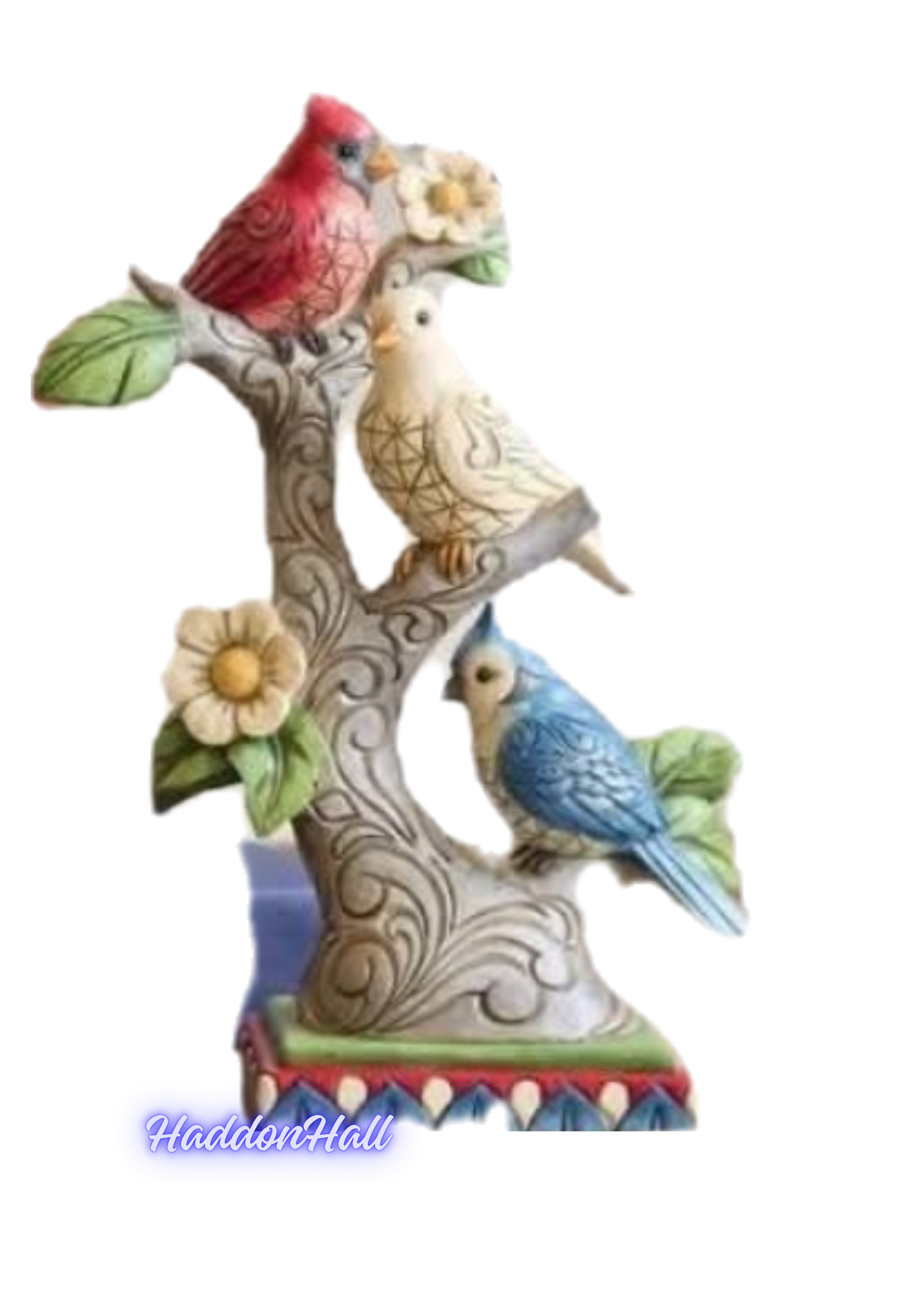 Patriotic Birds "United with Perch" H20cm Jim Shore 6017773