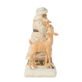 White Woodland Santa Fawn & Deer  * H26cm Jim Shore 6015152