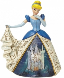 CINDERELLA  Midnight at the Ball  15cm Jim Shore 4045239 Castle Dress  retired uit 2015 *