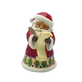 Santa Mini Figurine with List  H10cm Jim Shore 6017275