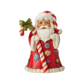 Santa Mini with Candy Cane H9cm Jim Shore 6006662