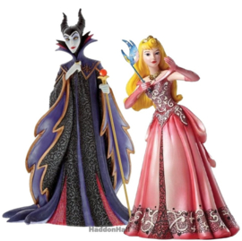 Aurora Masquerade & Maleficent H22cm - Set van 2 Disney Showcase beelden