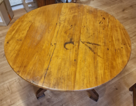 Tafel Ø96cm Massief Teakhout Ca. 1900