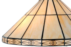 3088 Balk Zwart 100cm met 2 Tiffany kappen Ø41cm '