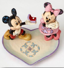 MICKEY & MINNIE "A Magical Moment" H 13cm Jim Shore 4055436 * Valentinesday