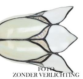 8100 ' Plafonniere B80cm met 2 kappen Ø15cm Lovely Flower White