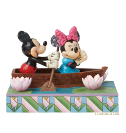 Mickey & Minnie Love Rowboat "Row-mance the Air" H13cm Jim Shore 6016328