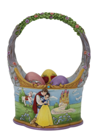 Snow White Easter Basket with 3 Eggs H23,5cm Jim Shore 6010105 Paasmand