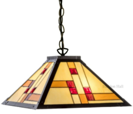 KT40 * Hanglamp Tiffany Ø40cm Quadratum