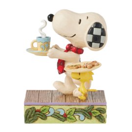 Snoopy & Woodstock "Santa's Sweet Surprise" H13cm Jim Shore 6017233