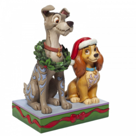 Set van 2 Jim Shore beelden - Lady & The Tramp en Chip & Dale superaanbieding *