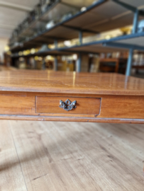 Tafel -Salontafel 100x100cm H45cm Massief teakhout