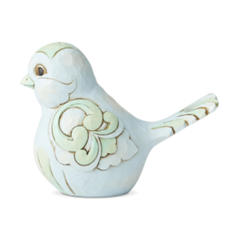 Pale Blue & Green Bird Figurine H11,5cm Jim Shore 6006235 * Retired