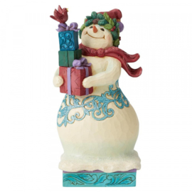Winter Wonderland Snowman H22cm Jim Shore 6004191 Retired