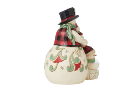 Highland Glen Snow Couple *  H15cm Jim Shore 6015443, retired