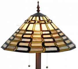 9340 9454 * Vloerlamp Tiffany  Ø50cm *Ronde Voet*