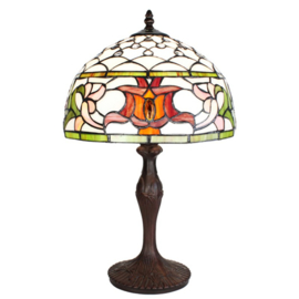 6276 * Tafellamp Tiffany H49cm Ø30cm Varanasi