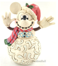 Mickey Mouse Snowman H17cm - Jim Shore 6008976 Superaanbieding
