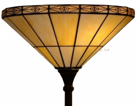 3088 Vloerlamp Tiffany H180cm met kap Ø40cm  Uplicht Serenity