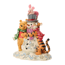 Winnie The Pooh & Friends Hugging Snowman H18 cm Jim Shore 6018716 PREORDER