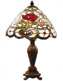 8837 * Tafellamp Tiffany H47cm Ø32cm Appleby