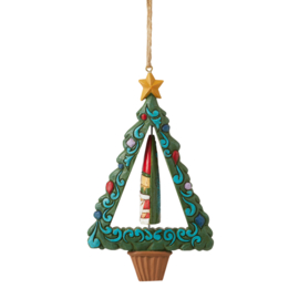 Gnome fot The Holidays Set van 2 Jim Shore Hanging Ornaments 6011379 *
