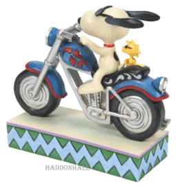 Snoopy & Woodstock  Cool Riders ,  H 15 cm Jim Shore 6014347 , retired