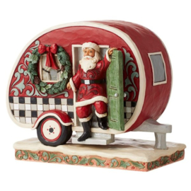 Highlan Glen Santa with Camper  * H19cm Jim Shore 6012863, retired, laatste exemplaar