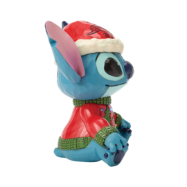 Stitch LED "Feeling Jolly and Little Naughty H17,5cm  + BASE COLOR Ø16cm Jim Shore 6018714 PREORDER