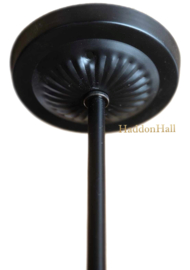8119  Pendant Zwart met Tiffany kap Ø15cm Flow Souplesse '