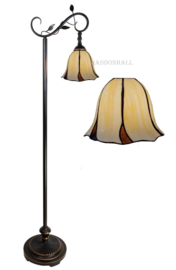 6240 Vloerlamp - Leeslamp H152cm met Tiffany kap Ø25cm Desert Wave