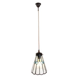 6195 *Hanglamp Tiffany Ø15cm Azure