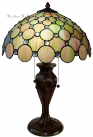 5800 5500 *Tafellamp Tiffany H58cm Ø40cm "Pearl"