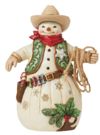 Snowman Cowboy H18cm Jim Shore 6015458 *