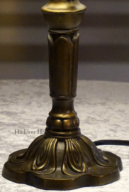 5879 * Tafellamp Tiffany H37cm Ø20cm Creme Pearl