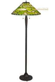 6352 Vloerlamp Zwart H160cm met Tiffany kap Ø51cm Wilderness