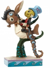 JIMINY CRICKET Horsing Around H 15cm Jim Shore 4043648 Japie Krekel RETIRED , uitverkocht