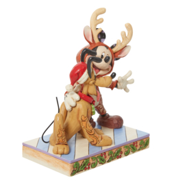 Mickey & Pluto "Festive Friends" H15cm Jim Shore 6013059 retired, laatste exemplaren