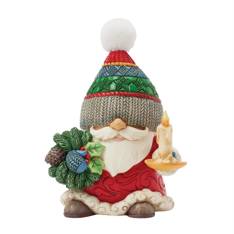 Gnome with Chamber Candle "Let it Glow" H11cm Jim Shore 6017286