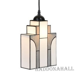 8010 Hanglamp Tiffany Textielsnoer H31cm B21cm New York