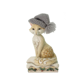 White Woodland Fox "Foxy Festive" Jim Shore 6017179