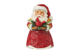 Santa Mini with Cardinal * H9cm Jim Shore 6015466