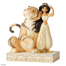 Jasmine and Rajah  White Woodland  H19cm Jim Shore 6002817 retired * 