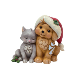 Set van 2 Christmas Mini Figurines -  Bear - Pupy&Kitten retired, aanbieding