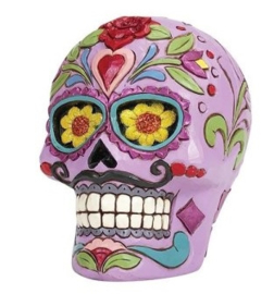 Day of the Dead Dod Purple Skull H10cm Jim Shore 6012755