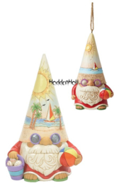 Coastal Gnomes with Beachball - Figurine & Hanging Ornament - Set van 2 retired