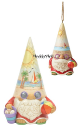 Coastal Gnomes with Beachball - Figurine & Hanging Ornament - last set, retired *