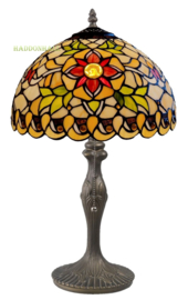 9929 9318 *Tafellamp Tiffany  H48cm Ø30cm Santana tafellamp compleet