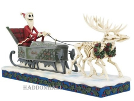 Nightmare - Jack Skellington in Sleigh B35,5cm H16,5cm Jim Shore 6014359 pre-order *